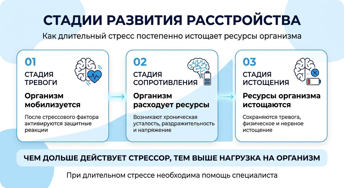 Лечение стресса в Костомукше инфографика
